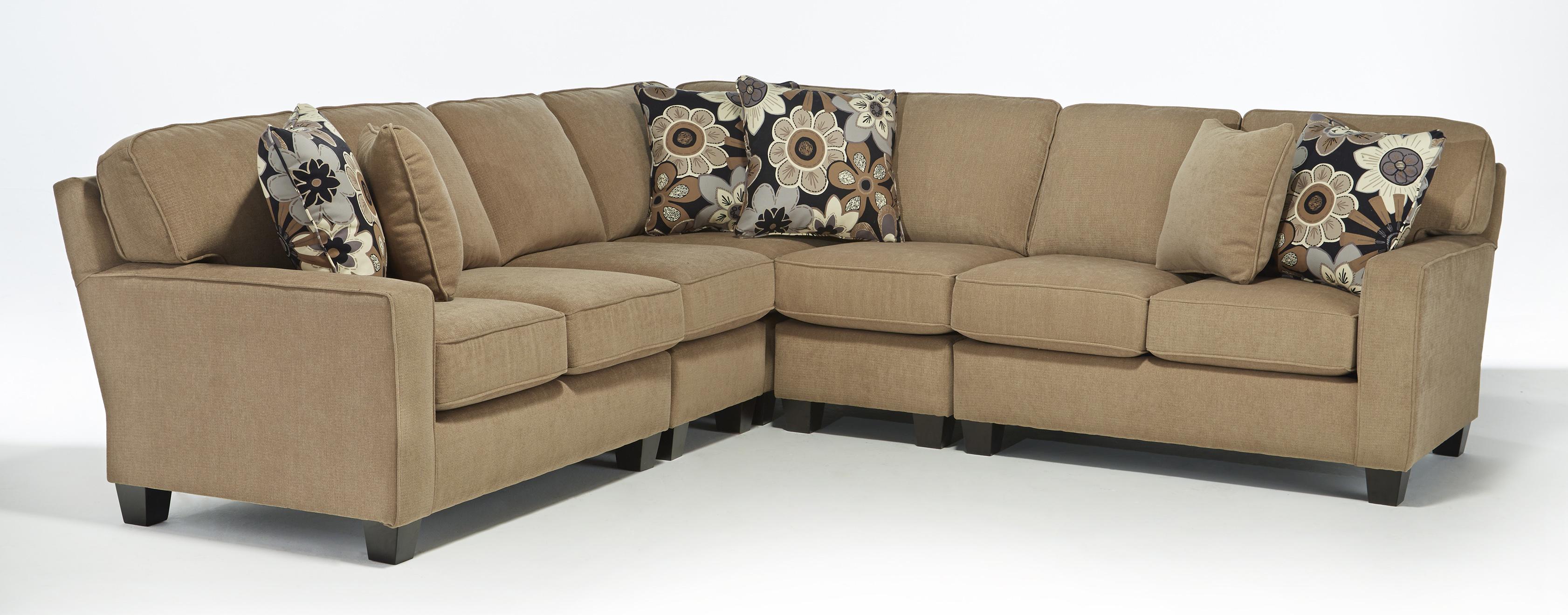 Best Home Furnishings Annabel Five Piece Customizable Sectional Sofa
